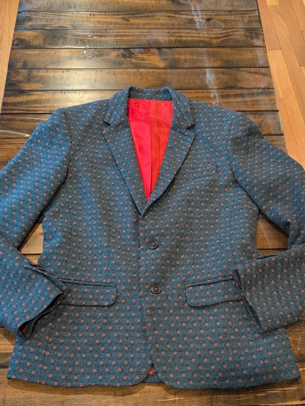 Mr. Turk Printed Blazer Cotton Wool Blend